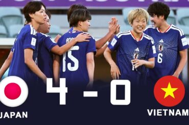 なでしこジャパン、3戦17発無失点でベスト8! なでしこがベトナムに4発快勝【女子アジア杯】