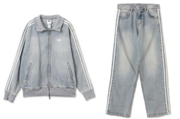 アディダス オリジナルスのトラックスーツ「ファイヤーバード」ヴィンテージ風デニムで、アトモス限定 - ファッションプレス