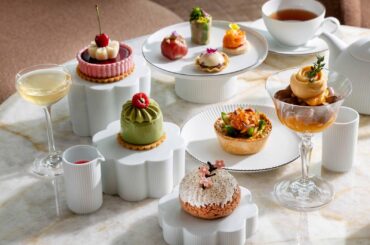 パーク ハイアット 東京“春の花着想”アフタヌーンティー、桜咲くシュークリームや手毬寿司をコースで - ファッションプレス