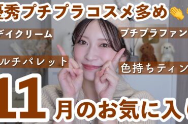 【11月のお気に入り8選】冬の肌作りに必須❄️プチプラベースコスメ･持ち歩きマルチパレットなど...💕