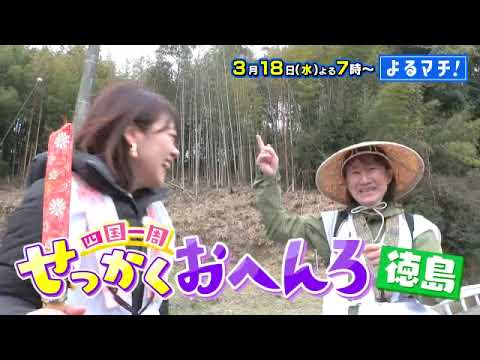 【番宣】「せっかくおへんろ」徳島編!3か国語を操る20代住職との出会い&衝撃の生ワカメが器からはみ出す!?▽よるマチ!2026/03/18(水)よる7時!! 【番宣】「せっかくおへんろ」徳島編!3か国語を操る20代住職との出会い&衝撃の生ワカメが器からはみ出す!?▽よるマチ!2026/03/18(水)よる7時!!