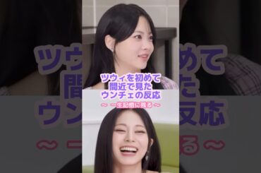 ツウィが美人すぎてウンチェ驚愕😎#twice #lesserafim #ツウィ