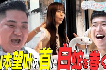 【山本望叶のこれってロケなのか？】初めてヘビを首に巻いてパニックになりました