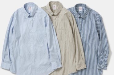 ブルックス ブラザーズ×アダム エ ロペの”ゆったり”ボタンダウンシャツ、着込むほど風合い深まる - ファッションプレス