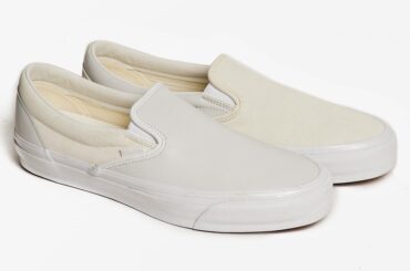 エンジニアド ガーメンツ×OTW by ヴァンズ、レザーとスウェードの異素材スリッポン - ファッションプレス