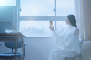 雪、珈琲、窓辺にて。