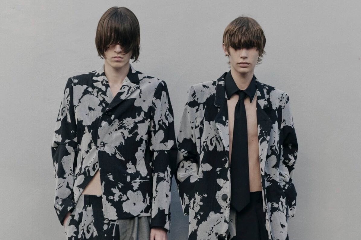 オリミ、起毛加工の花柄マキシコート＆テーラードジャケットや“だまし絵レイヤード”ジャケット