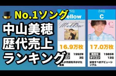中山美穂 歴代シングル売上ランキング｜80〜90年代ヒット曲