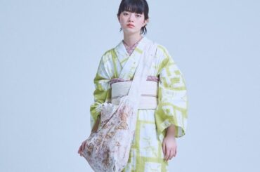 キモノアーチ2026年春夏ゆかた、オーロラグラデカラーやデニム風の“羽織れる”和服 - ファッションプレス