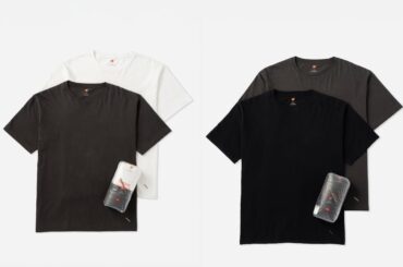 ヘインズ×サタデーズ ニューヨークシティ、“スラッシュロゴ”入りパックTシャツ - ファッションプレス