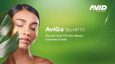 Avid Organics、パリで開催される「in-cosmetics(R) Global」で世界初の商業規模バイオベース・グリコール酸「AviGa(TM)Bio HP70」を発表|47NEWS(よんななニュース) Avid Organics、パリで開催される「in-cosmetics(R) Global」で世界初の商業規模バイオベース・グリコール酸「AviGa(TM)Bio HP70」を発表|47NEWS(よんななニュース)