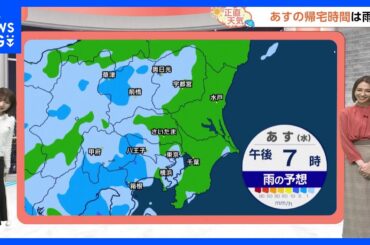 【3月25日 関東の天気】帰宅時間は雨｜TBS NEWS DIG