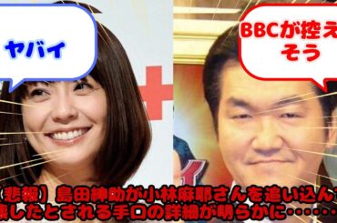 【悲報】島田紳助が小林麻耶さんを追い込んで破壊したとされる手口の詳細が明らかに･･･････！...？に対するみんなの反応