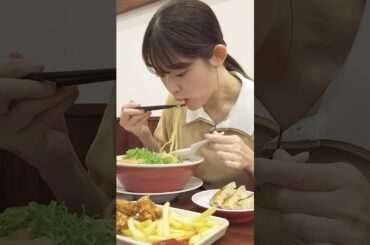 もぐもぐ in #魁力屋 #もぐもぐさゆりんご🍎 #もぐもぐさゆりんご #松村沙友理