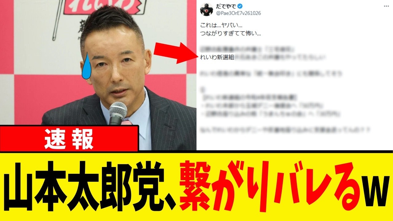 【速報】れいわ新選組さんの収支報告書を見たら…とんでもない送金先が記載されてた件ww 【速報】れいわ新選組さんの収支報告書を見たら…とんでもない送金先が記載されてた件ww