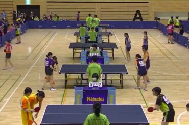 2023年IH 卓球 女子 ダブルス 1回戦 佐藤詩華・吉田真桜盛岡第二・岩手 x 関口莉桜・染谷里沙和洋女子・千葉