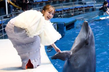 水族館にももクロ百田さん登場
