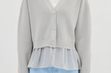 やっぱり『グレー』が可愛い！【ROPÉ PICNIC】1枚でも羽織っても◎「おしゃ見えカーデ」