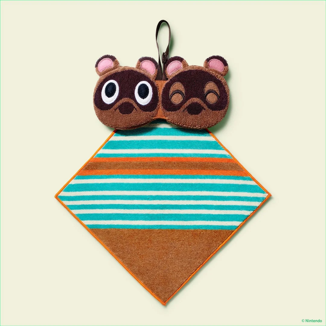 まめきち・つぶきちポーチとストライプ柄のミニタオル