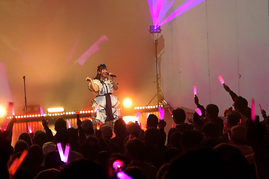 今年のオフに開催した単独ライブでは、500人の席がいっぱいに埋まった【本人提供】