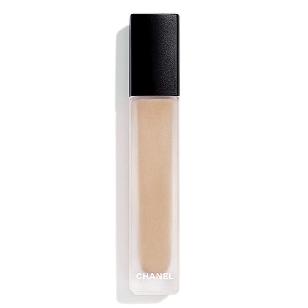 liquid foundation in a clear tube with a black cap