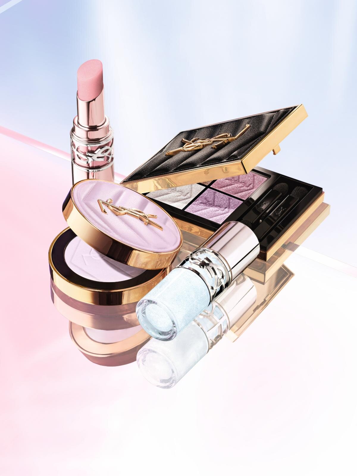 イヴ・サンローラン26年夏コスメ、“クリスタルの輝き”ブルーリッププランパー＆月光ピンクアイパレ｜写真1