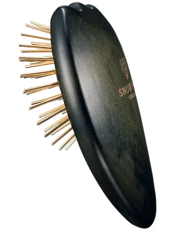 SNOW FOX SKINCARE プレミアム FOX カッサ ゴースト ヘアブラシ ブラック