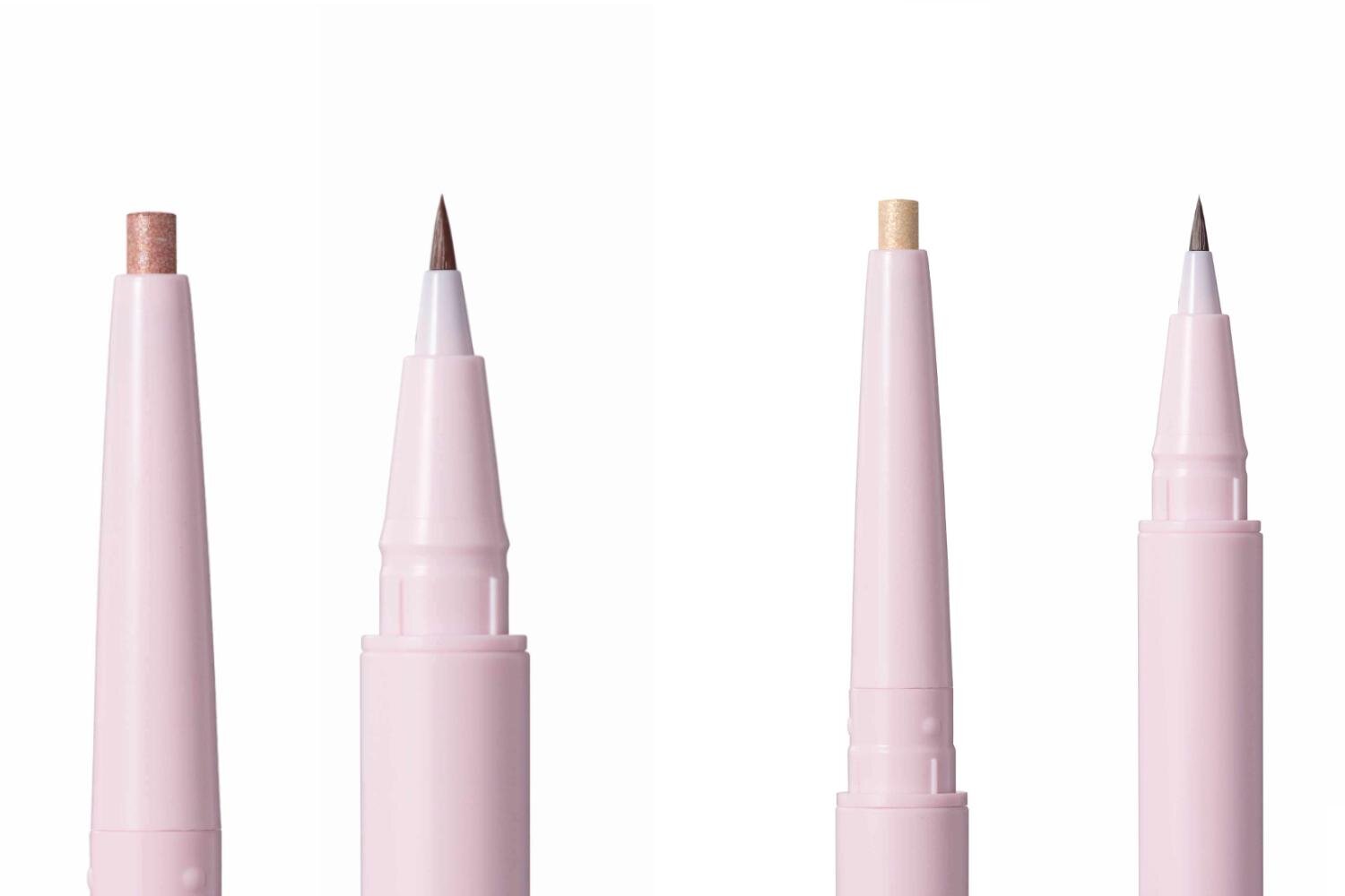 左から)「スナイデル アイ ニュアンス デュオ」01ペンシル,01リキッド,02ペンシル,02リキッド 各2,970円<新製品>