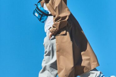 《ブルックス》“ゴースト マックス 3”とラインソックスのブルー合わせをマネしたい！スウェットスタイルをちょっと新鮮に【FUDGE dig.｜ランニングシューズで春トラッドをアップデート。02】 | FUDGE dig. | ファッション