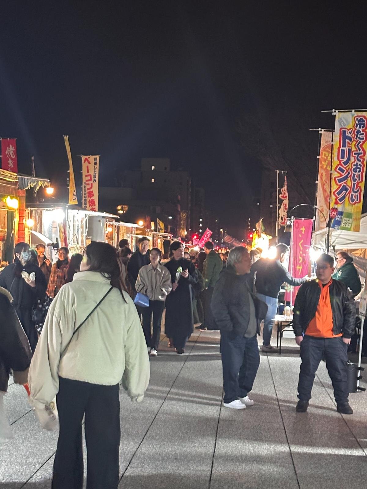 2026年2月の「京都夜市」の様子(東本願寺前・お東さん広場)