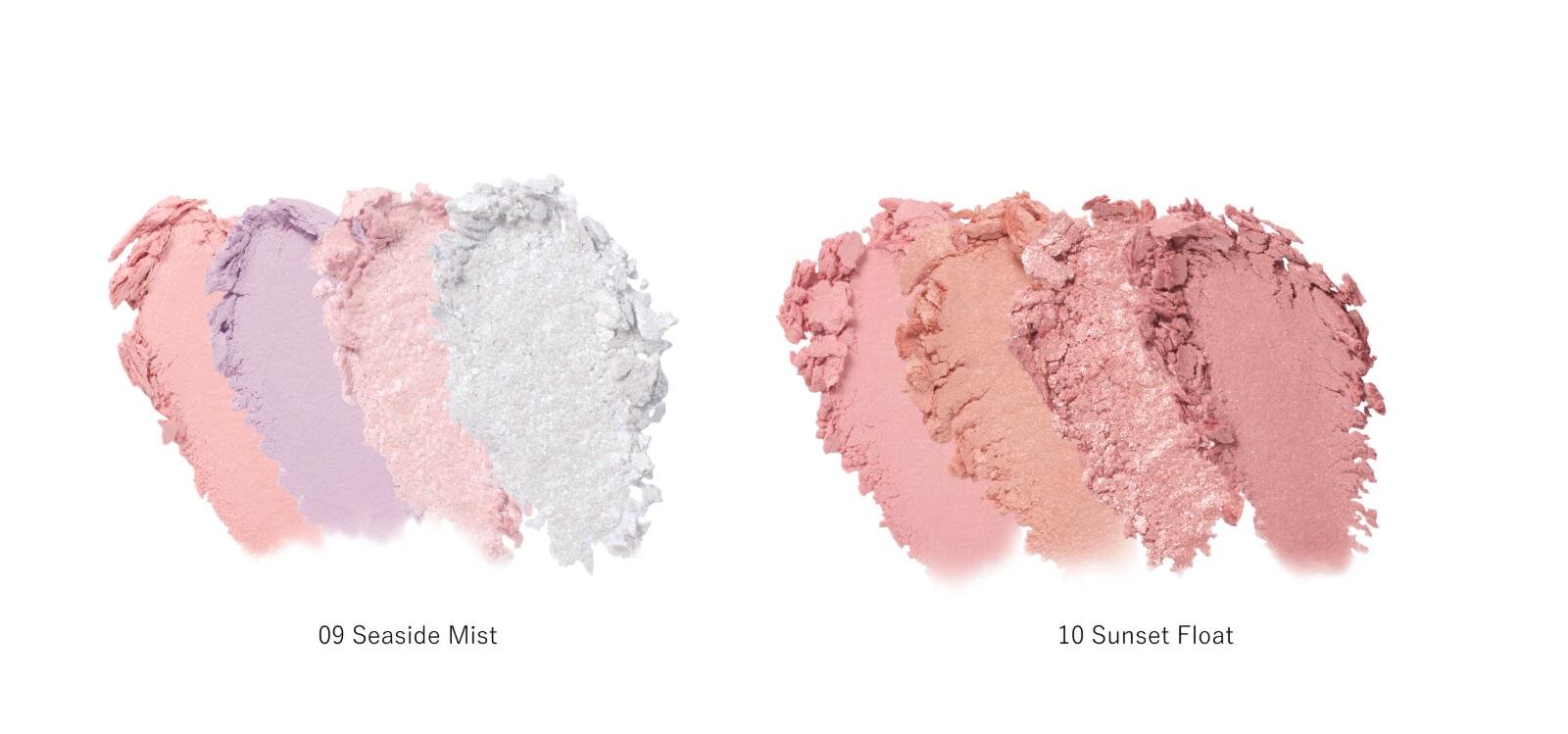 (左から)「トーン ペタル フロート アイパレット」09,10 各4,180円＜新色＞