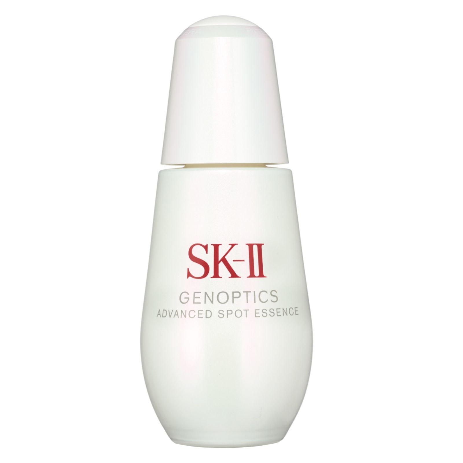 角層の水分量を高めて潤いバリアを強化。メラニンの生成を抑えてシミの根を断ち切る。ジェノプティクス アドバンスド スポット エッセ ンス〈医薬部外品〉 50ml ¥25300（4月5日発売）／SK  II