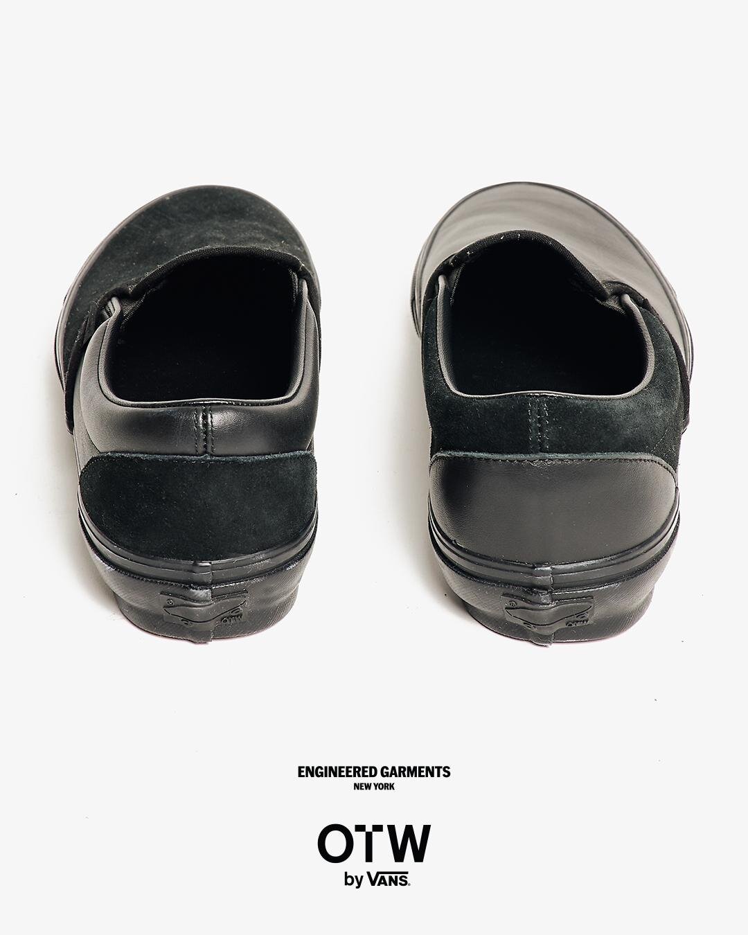 エンジニアド ガーメンツ×OTW by ヴァンズ、レザーとスウェードの異素材スリッポン｜写真4