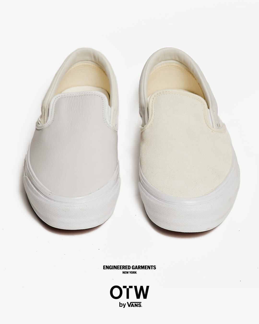 エンジニアド ガーメンツ×OTW by ヴァンズ、レザーとスウェードの異素材スリッポン｜写真10