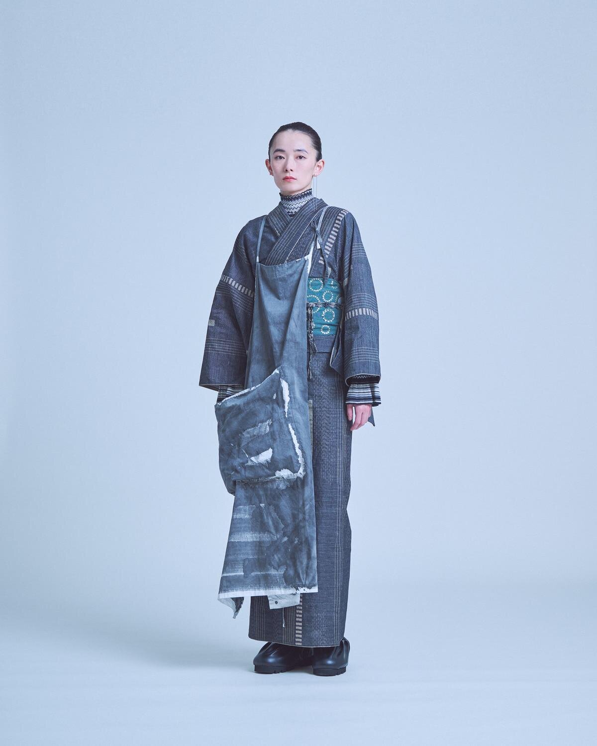 きもの / 久留米絣 / リニア スモーキー※パイピング付き 97,350円