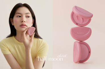 【hince】なめらかに溶けて、ふわっと色づく。クリームのしっとり感とパウダーのさらさら感を両立した新感覚チーク「ハーフムーンチーク(クリームトゥパウダー)」新発売 | 美ST ONLINE