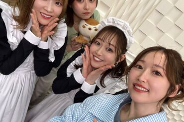 Ichinose Kana, Kawase Maki, Sunou Chihiro, and Igarashi Hiromi from the「Maid-san wa Taberu dake」Pre-air Special