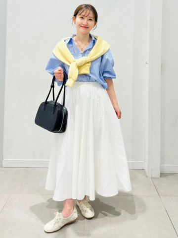 「ブルー × イエロー」で春っぽさUP！【GU】40・50代の爽やか見え♡「最旬コーデ」
