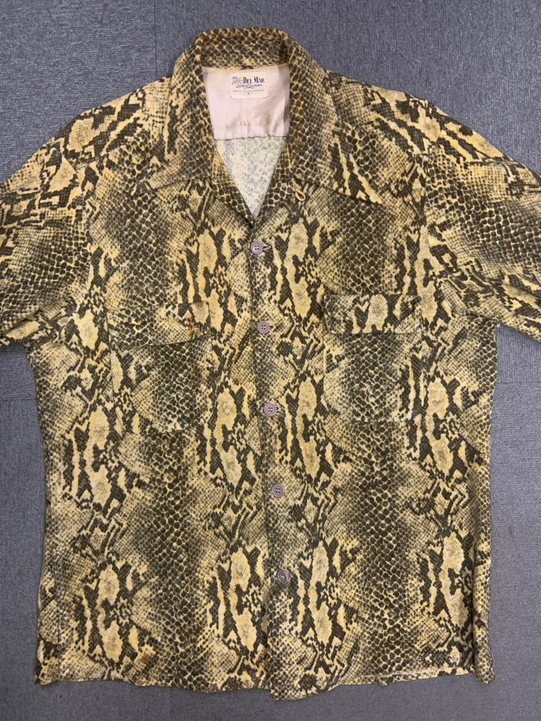 50'S DEL MAR PYTHON PATTERN SHIRT