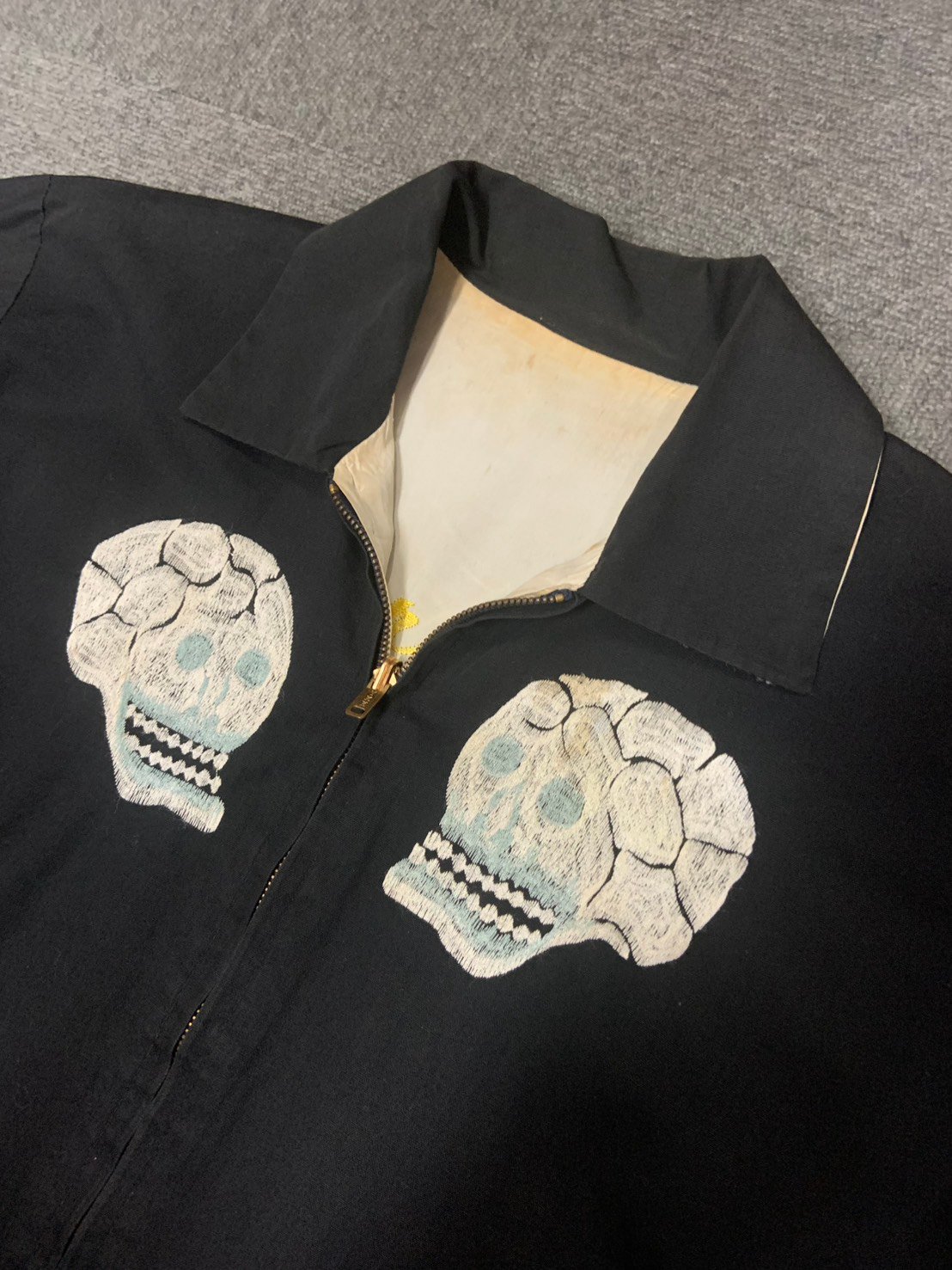 50'S COTTON SCULL SOUVENIR JACKET