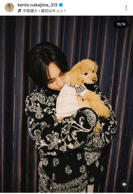 中島健人さんのインスタグラム（＠kento.nakajima_313）より