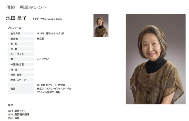 東京俳優生活協同組合の公式サイトより