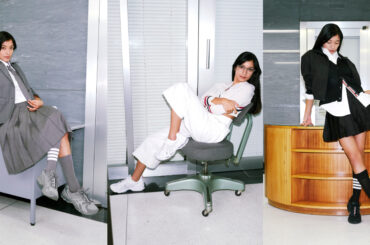 THOM BROWNE トム ブラウンとアシックスが初コラボ！ローラが出合う、モードなスニーカー | SPUR