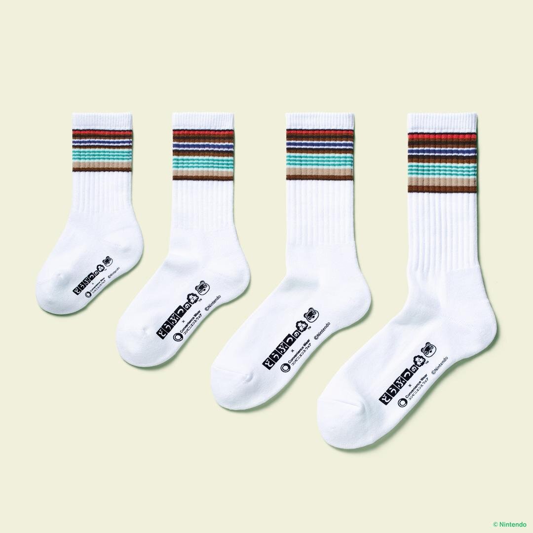 「どうぶつの森」デザインのソックス&まめきち・つぶきちのタオル、ファミマのコンビニエンスウェアから