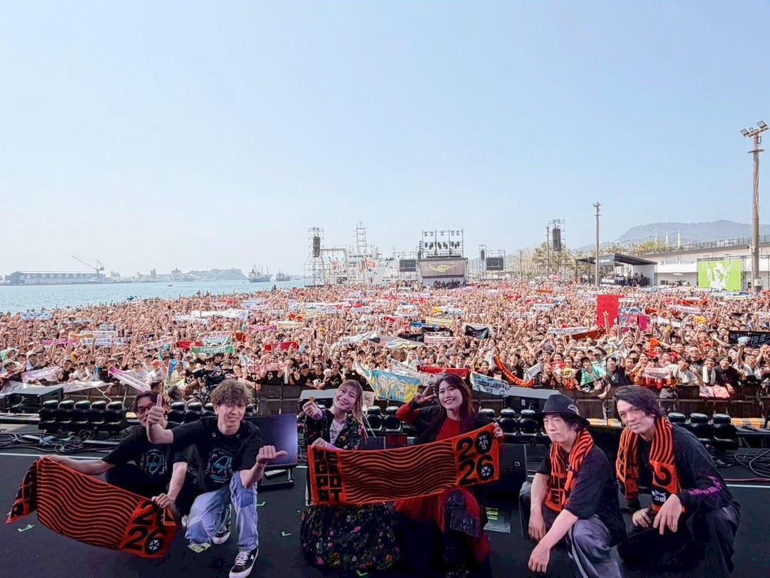 高雄メガポートフェスティバルにケソクバンド代表として青山吉能と長谷川育美が参加