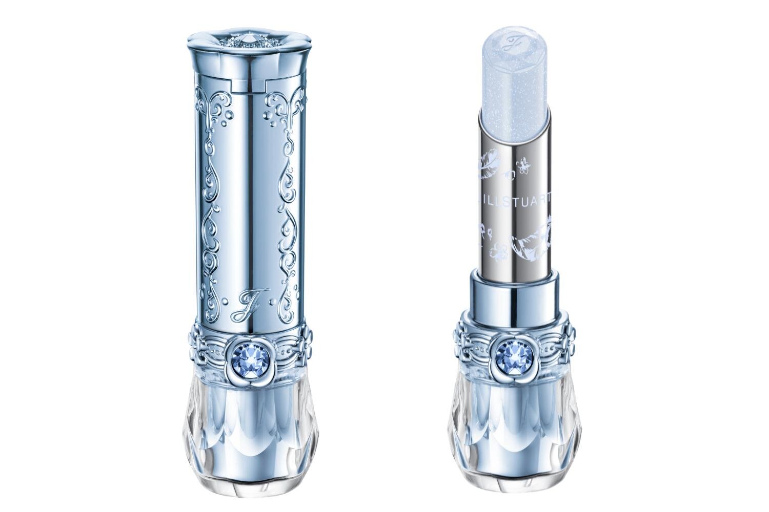 ジルスチュアート サムシングピュアブルー マイリップス 3,520円＜限定品＞ カラー：04 sky lullaby 透明感溢れるブルーベースに輝きを秘めたスカイライトブルー(大粒シルバーパール)