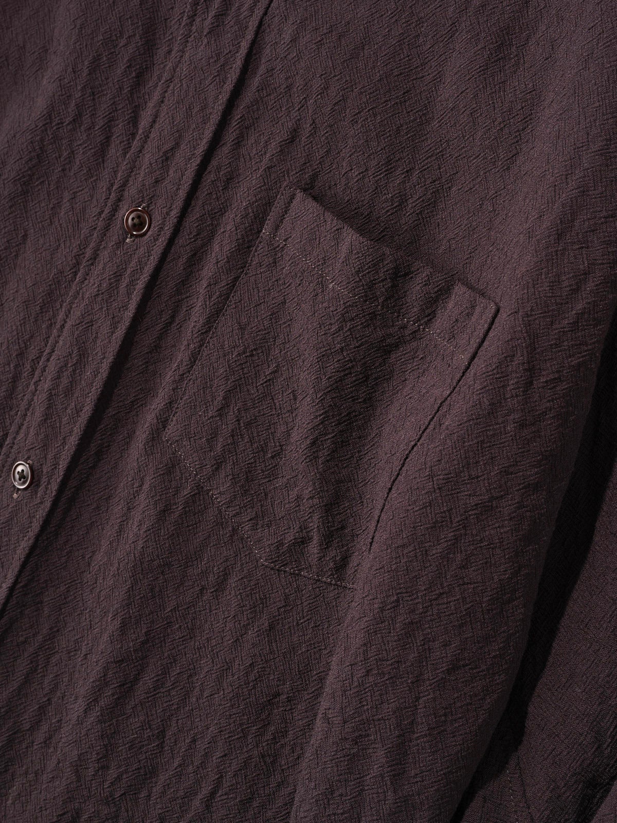 オシャレな人が買ってよかった「プロダクト トゥエルブ」のシャツ Techno Wool ／Namonaki Shirtの胸ポケット