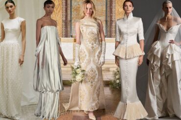 最旬ウエディングドレスがお目見え！ 2027年春夏ニューヨーク・ブライダル・ファッションウィークのベストルックを総覧 | Vogue Japan