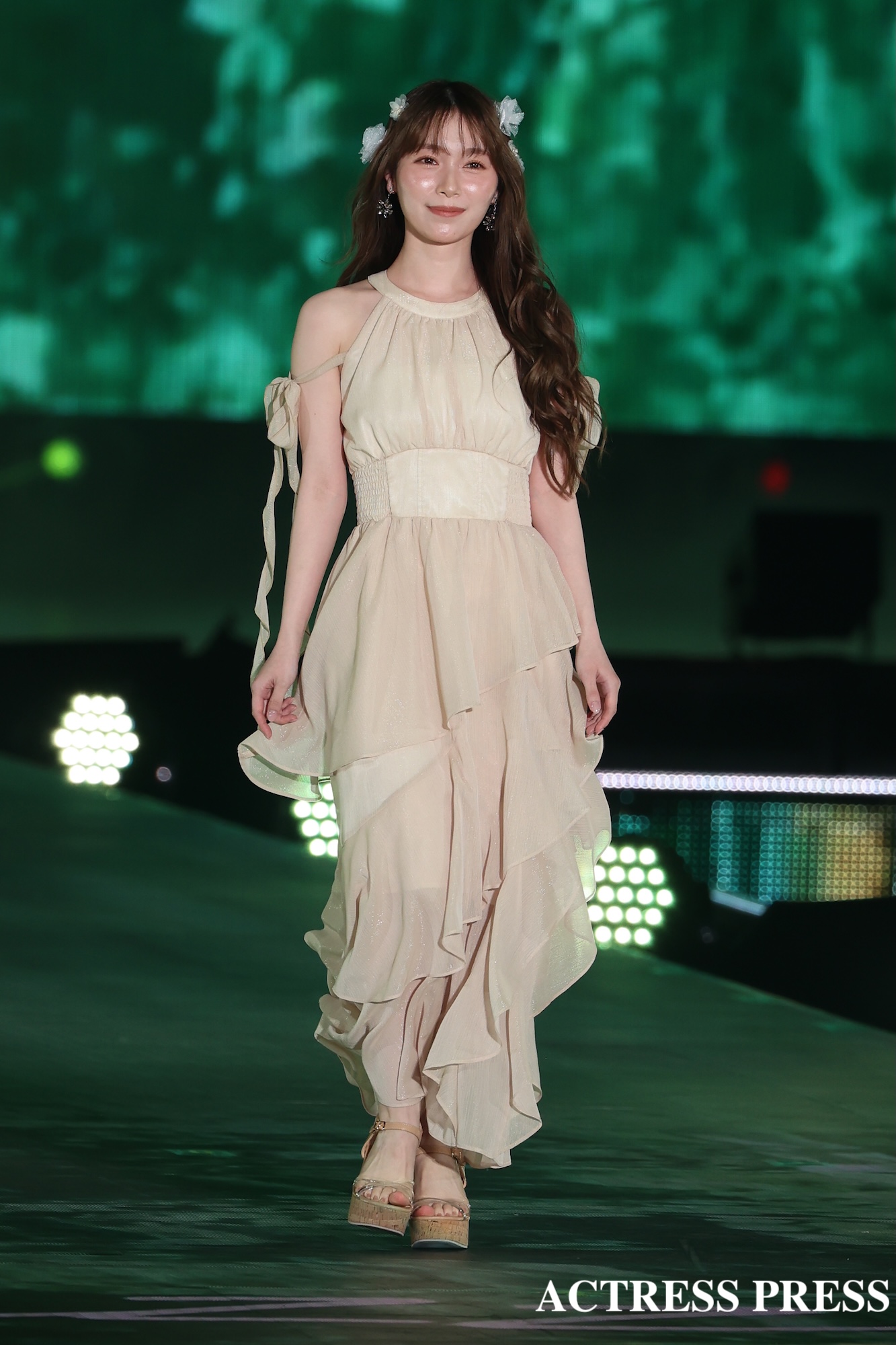 守屋麗奈　櫻坂46 ／2026年4月18日、国立代々木競技場第一体育館にて開催の『Rakuten GirlsAward 2026 SPRING/SUMMER』撮影：ACTRESS PRESS編集部