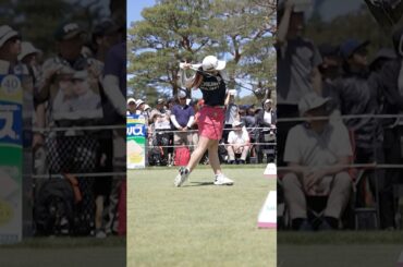【𝑺𝑼𝑷𝑬𝑹 𝑺𝑳𝑶𝑾】佐久間 朱莉の10番ホールティーショットをスローで | ワールドレディスチャンピオンシップ サロンパスカップ - Round4